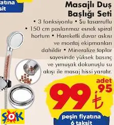 MASAJLI DUŞ BAŞLIĞI SETİ MASAJLI DUŞ BAŞLIĞI SETİ
